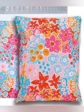 10 Floral large 14.5x19 waterproof poly mailers